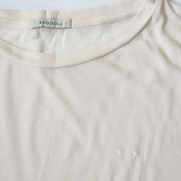 Ragdoll LA Vintage Crew Neck Criss Cross Tee Mens Size M - Picture 3 of 5